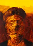 Ohne Titel by Adrian Ghenie, 2003/04, Acrylic on paper, sold Jul 2020