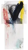 Arnulf Rainer, Fingermalerei - Kreuzübermalung, 1987, Mixed media over photo board collaged on honeyc...