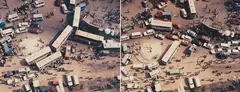 Cairo, Diptychon by Andreas Gursky, 1992, two Color photographs, sold Jul 2020