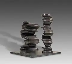 Untitled by Tony Cragg, 2009, Bronze with black-gray patina, sold Jul 2020