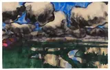 Marschlandschaft by Emil Nolde, Um 1925, Watercolor, sold Jul 2020