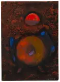 Max Ernst, Ohne Titel, Um 1959, Oil on paper, laminated on panel