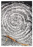 Günther Uecker, Ohne Titel (Verletzung), 1994-2001, Mixed media. Photo canvas on wood, white paint ...