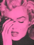 Russell Young, Marilyn Crying (persian rose), 2013, Mixed media on canvas. Acrylic, silkscreen and ...