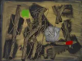 Pflanzlich by Fritz Winter, 1954, Oil on board, sold Jul 2020