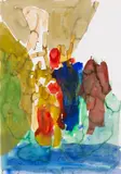 Georg Baselitz, Ohne Titel, 2005, Tuschfeder, Aquarell und Tuschpinsel auf Velin