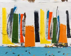 Tal R, T, 2001, Oil on canvas