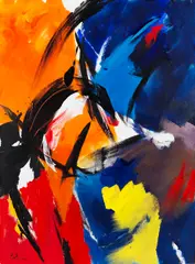 Jean Miotte, Sur le vif, 2004, Oil on canvas