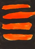 Günther Förg, Ohne Titel, 1992, 4 Gouaches on yellowish envelopes