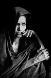 Sebastião Salgado, Goundam region. This woman blinded by sandstorms and chronic eye infections, has reached a refugee camp. Mali, 1985, 1985/2020, Fine Print