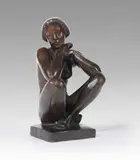 Sitzende by Georg Kolbe, 1923, Bronze with red-brown patina, sold Dec 2019
