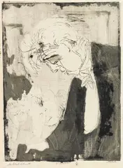 Rolf Nesch, Pianist, 1930, Etching with India ink application in monotype ...