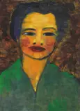 Frauenporträt by Emil Nolde, Um 1925, Watercolor and India ink, sold Dec 2019