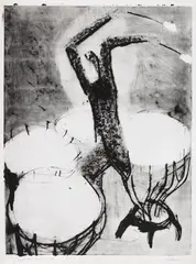 Rolf Nesch, Kesselpauken, 1931, Drypoint