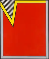 Nicholas Krushenick, Maxa Tawny, 1970, Acrylic on canvas
