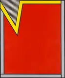 Nicholas Krushenick, Maxa Tawny, 1970, Acrylic on canvas