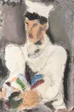 Helmut Kolle gen. vom Hügel, Le cuisinier et le coq, Um 1924/ 1925, Oil on canvas