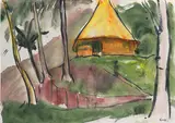 Südseelandschaft by Emil Nolde, 1914, Watercolor, sold Dec 2019