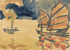 Dschunken by Emil Nolde, 1914, Watercolour, sold Dec 2019