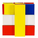 Ohne Titel by Imi Knoebel, 1995, Acrylic paint on strutted square-cut aluminum t..., sold Dec 2019
