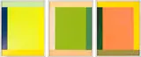 Anima Mundi 91-3 (3-teilig) by Imi Knoebel, 2011/2014, Acrylic on collaged plastic foil, sold Dec 2019
