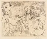 Pablo Picasso, Marie-Thérèse rêvant de métamorphoses, 1933, Etching