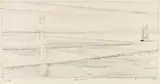 Lyonel Feininger, Rega-Mündung, 1928, Pen and India ink drawing
