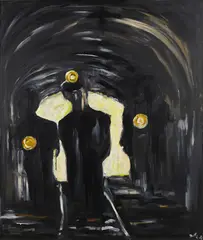 Werner Büttner, In der Grube, 1982, Oil on canvas