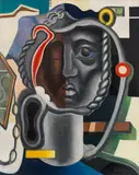Wladimir Baranoff-Rossiné, Tête mécanique, Um 1925/1928, Oil on canvas