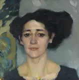 Leo Putz, Damenporträt, Um 1912, Oil on canvas