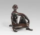 Kleine Schauende by Fritz Klimsch, 1936, Bronze with gold brown patina, sold Dec 2019