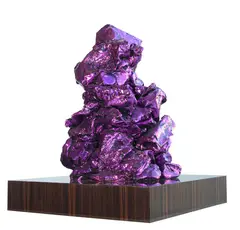 Ohne Titel by Anselm Reyle, 2008, Bronze, metallized in chrome optics with patina..., sold Dec 2019