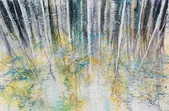 Baumspiegelung by Matthias Meyer, 2007, Oil on canvas, sold Dec 2019