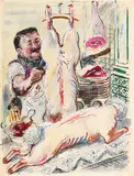 George Grosz, Butchershop I