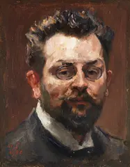 Max Slevogt, Selbstporträt, 1906, Oil on cardboard