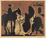 Avant la pique II by Pablo Picasso, 1959, Linocut, sold Dec 2019