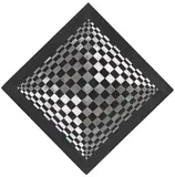 (d. i. Edoarda Maino) Dadamaino, Oggetto ottico dinamico, 1963, Mixed media. Aluminum on panel