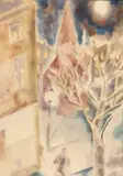 Nächtliche Strasse, Berlin by George Grosz, 1925/26, Watercolor, sold Dec 2019