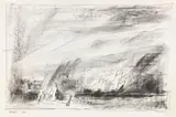 Lyonel Feininger, Baltic memory, 1954, Charcoal, wiped