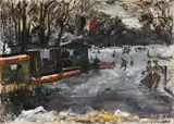 Lovis Corinth, Eisbahn im Berliner Tiergarten