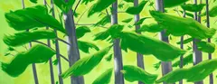 White Pine 2 by Alex Katz, 2003, Oil on canvas, sold Dec 2019