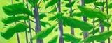 White Pine 2 by Alex Katz, 2003, Oil on canvas, sold Dec 2019