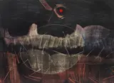 Max Ernst, Le mont chauve, 1955, Oil on panel