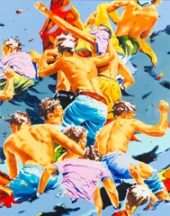 Norbert Bisky, Muster, 2013, Oil on canvas