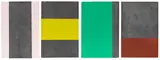 Ohne Titel by Günther Förg, 2001, Acrylic on led over panel (in 4 parts), sold Dec 2019
