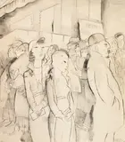 Jeanne Mammen, Vor der Theaterkasse