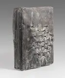 Günther Uecker, Zeitungsblock, 2012, Bronze with black green patina