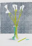 David Hockney, Lillies, 1971, Lithograph in colors