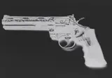 Russell Young, Elvis TCB Gun, 2008, Silkscreen in colors with Diamond Dust