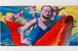 Yue Minjun, Floating Clouds, 2009, Lithograph in colors